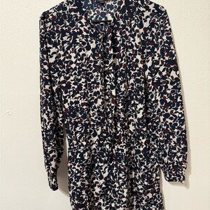 Loft Size 2 Floral Long Sleeve jumpsuit